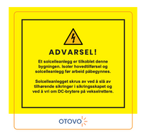 6 Otovo Safety Stickers (Norway)